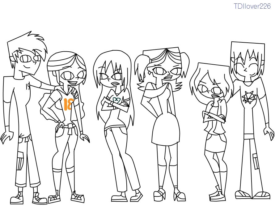 Total Drama Island Coloring Pages - Learny Kids